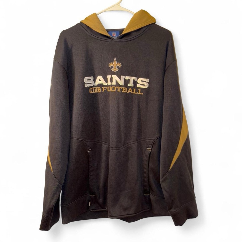 NFL Saints Black and Gold Hoodie